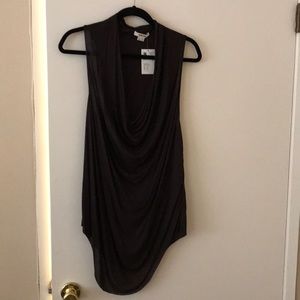 Helmut Lang Low cut flowing cowl style tank